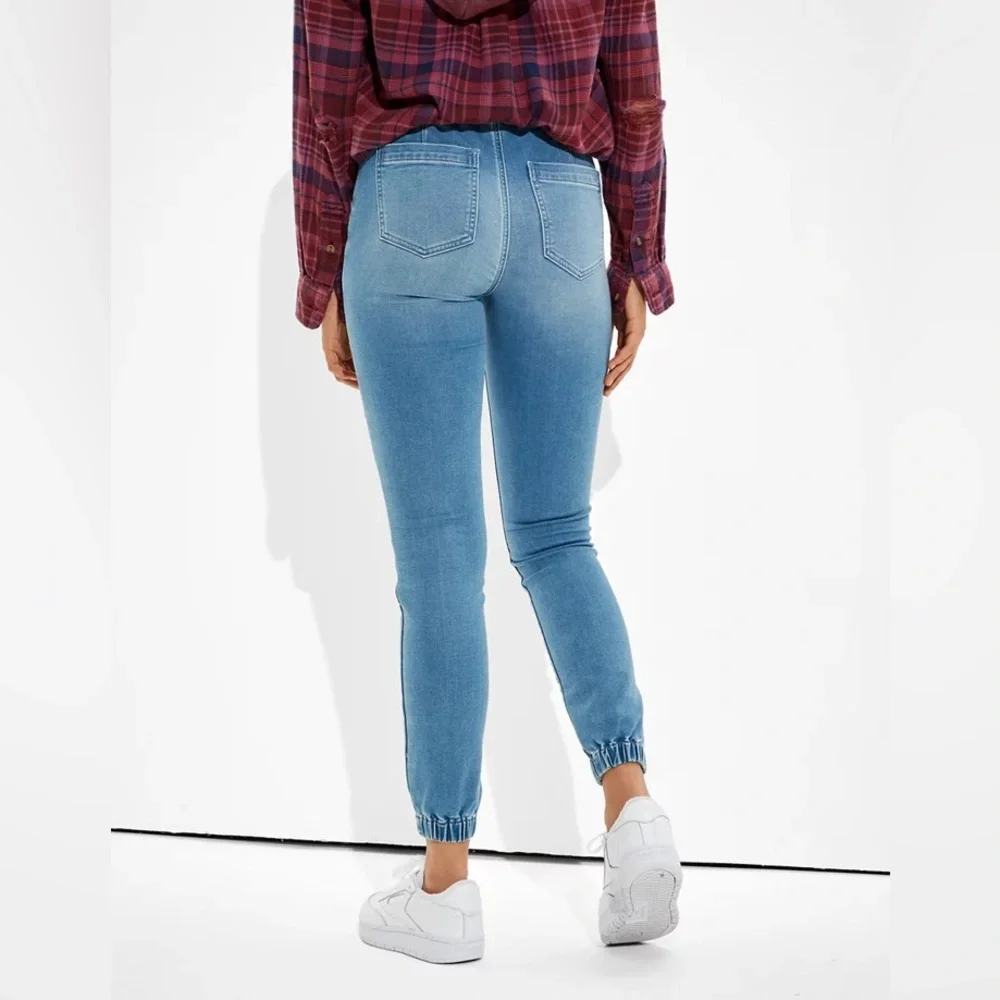 American Eagle Cozy Next‎ Level Stretch Cotton Blend Medium Wash 10 Long